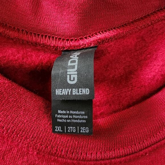 Gildan Heart Red Sweatshirt With Graphics Size 2XL - Picture 6 of 7